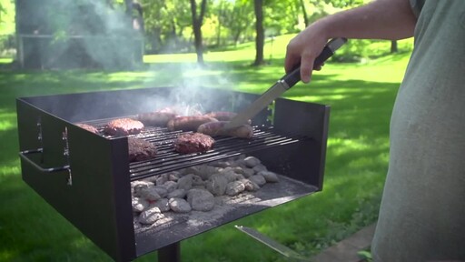 Guide Gear Heavy-Duty Park-Style Grill Extra Large - image 5 from the video