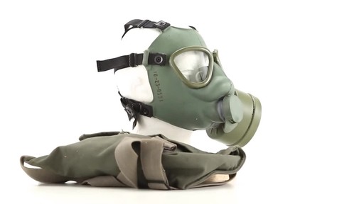 Serbian Military Surplus M1 Gas Mask with Bag Like-new - image 3 from the video