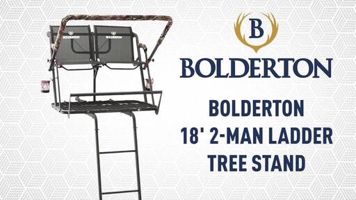 Bolderton 18' 2 Man Ladder Tree Stand - image 10 from the video