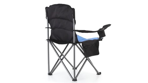 Guide Gear Oversized King Camp Chair 500 lb. Capacity Blue 360 View - image 7 from the video