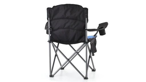Guide Gear Oversized King Camp Chair 500 lb. Capacity Blue 360 View - image 8 from the video