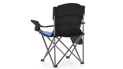 Guide Gear Oversized King Camp Chair 500 lb. Capacity Blue 360 View - image 9 from the video