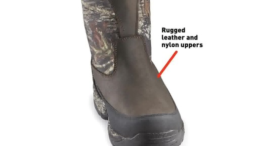 Guide Gear Men's Hunting Pull-On Boots 1000 Gram Thinsulate Waterproof - image 2 from the video