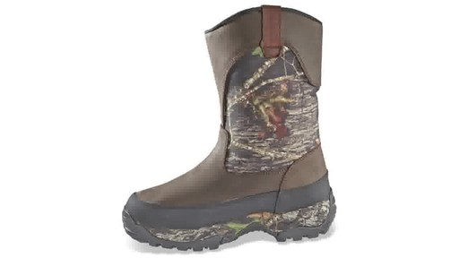 Guide Gear Men's Hunting Pull-On Boots 1000 Gram Thinsulate Waterproof - image 9 from the video