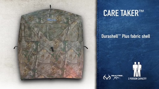 Care Taker Hub Hunting Blind Realtree Xtra - image 2 from the video