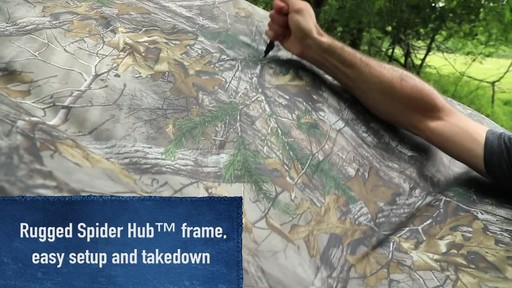 Care Taker Hub Hunting Blind Realtree Xtra - image 7 from the video