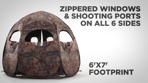 Guide Gear Super Magnum 6-Panel Spring Steel Hunting Blind - image 6 from the video