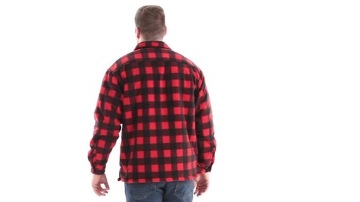 Guide Gear Men's Sherpa Lined Fleece CPO Shirt 360 View - image 5 from the video