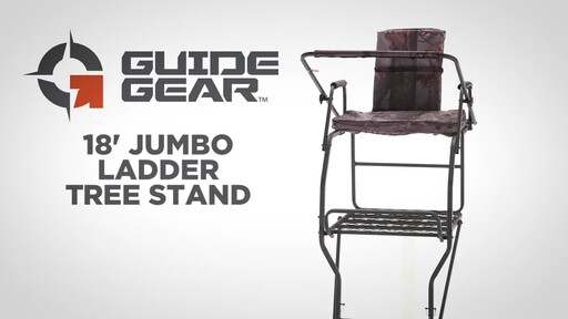 Guide Gear 18' Jumbo Ladder Tree Stand - image 1 from the video