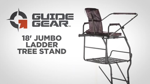 Guide Gear 18' Jumbo Ladder Tree Stand - image 2 from the video