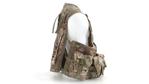 Mil-Tec Military-Style OCP Camo 10-Pocket Vest 360 View - image 5 from the video