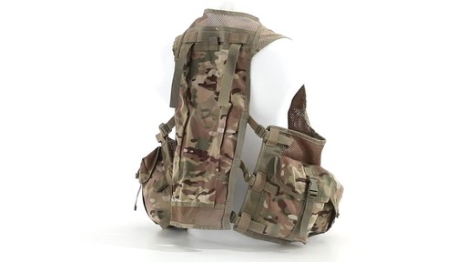 Mil-Tec Military-Style OCP Camo 10-Pocket Vest 360 View - image 6 from the video