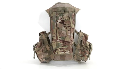 Mil-Tec Military-Style OCP Camo 10-Pocket Vest 360 View - image 7 from the video