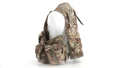 Mil-Tec Military-Style OCP Camo 10-Pocket Vest 360 View - image 9 from the video