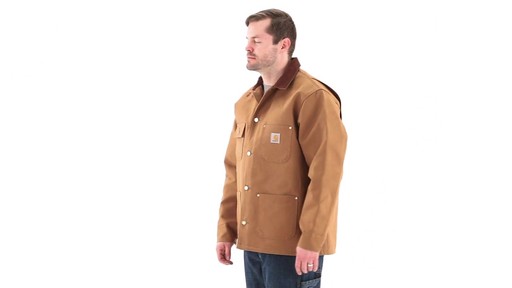 Carhartt Men's Duck Chore Coat 360 View - image 6 from the video