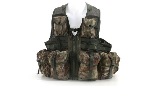 Mil-Tec Military-Style Mandrake Camo 8-Pocket Vest 360 View - image 6 from the video