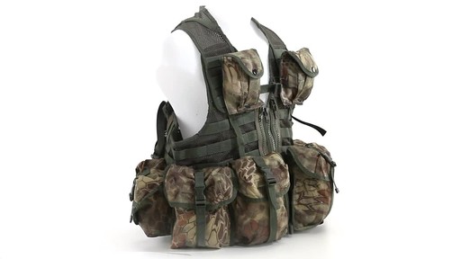 Mil-Tec Military-Style Mandrake Camo 8-Pocket Vest 360 View - image 7 from the video