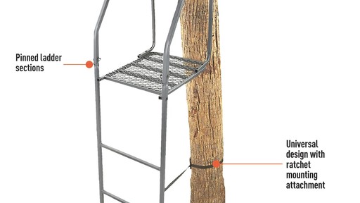 Guide Gear 16' Archer's Ladder Tree Stand - image 4 from the video