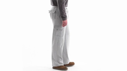 Guide Gear Men's Cargo Sweatpants 360 View - image 3 from the video