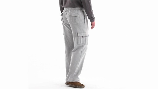 Guide Gear Men's Cargo Sweatpants 360 View - image 4 from the video