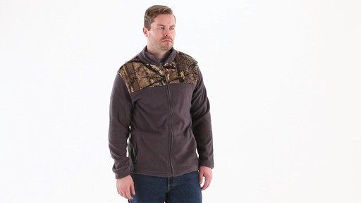Browning Men's Camo Yoke Fleece Jacket 360 View - image 1 from the video