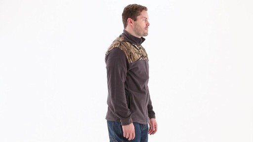 Browning Men's Camo Yoke Fleece Jacket 360 View - image 2 from the video