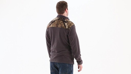 Browning Men's Camo Yoke Fleece Jacket 360 View - image 3 from the video