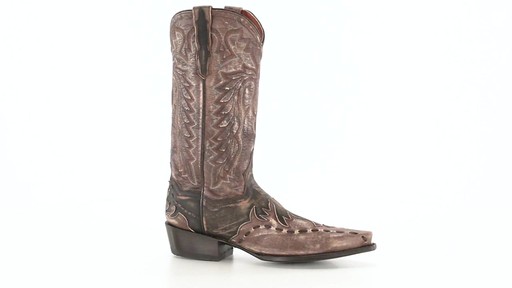 Dan Post Men's Lucky Break Cowboy Boots Tan 360 View - image 1 from the video