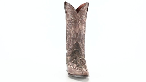 Dan Post Men's Lucky Break Cowboy Boots Tan 360 View - image 10 from the video