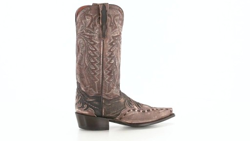 Dan Post Men's Lucky Break Cowboy Boots Tan 360 View - image 2 from the video