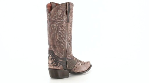 Dan Post Men's Lucky Break Cowboy Boots Tan 360 View - image 3 from the video
