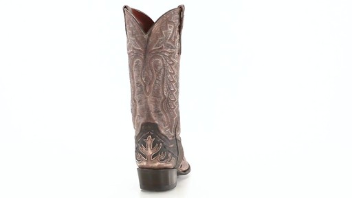 Dan Post Men's Lucky Break Cowboy Boots Tan 360 View - image 4 from the video