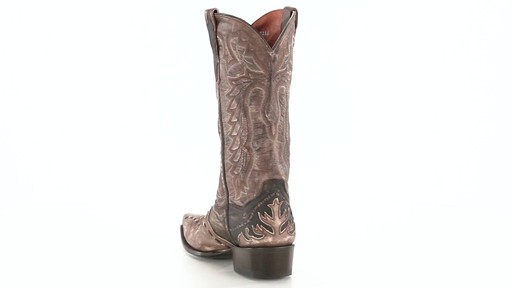 Dan Post Men's Lucky Break Cowboy Boots Tan 360 View - image 5 from the video