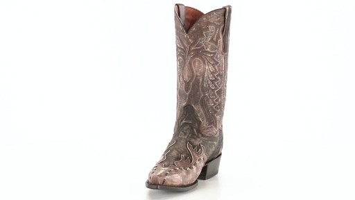 Dan Post Men's Lucky Break Cowboy Boots Tan 360 View - image 9 from the video