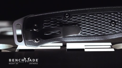 Benchmade 537GY Bailout Folding Knife - image 7 from the video