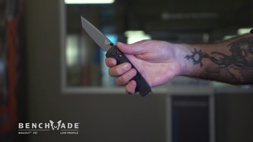 Benchmade 537GY Bailout Folding Knife - image 8 from the video