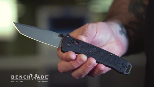 Benchmade 537GY Bailout Folding Knife - image 4 from the video