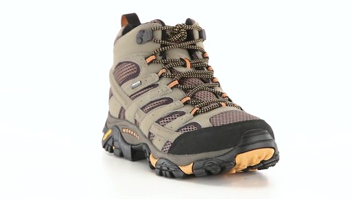 Merrell Men's Moab 2 GORE-TEX Waterproof Mid Hiking Boots 360 View - image 1 from the video
