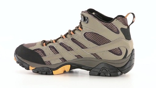 Merrell Men's Moab 2 GORE-TEX Waterproof Mid Hiking Boots 360 View - image 5 from the video