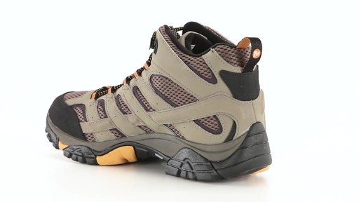Merrell Men's Moab 2 GORE-TEX Waterproof Mid Hiking Boots 360 View - image 6 from the video