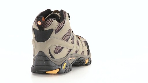 Merrell Men's Moab 2 GORE-TEX Waterproof Mid Hiking Boots 360 View - image 8 from the video
