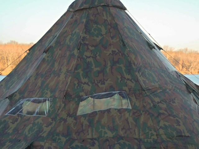 WD 18x18 Camo Tent - image 7 from the video