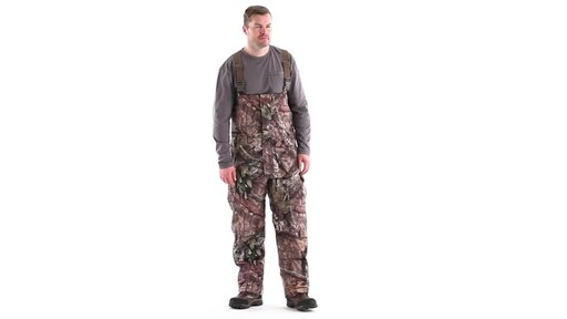Guide Gear Men's Steadfast Waterproof Hunting Bibs 150 Gram Thinsulate Platinum with X-Static 360 View - image 1 from the video