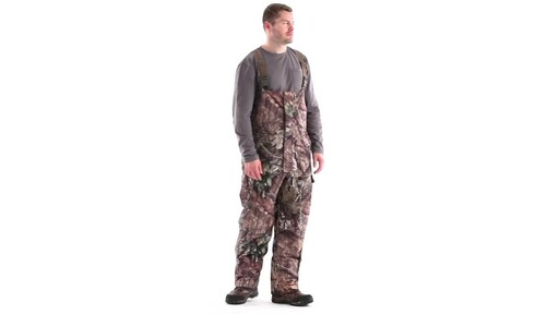 Guide Gear Men's Steadfast Waterproof Hunting Bibs 150 Gram Thinsulate Platinum with X-Static 360 View - image 2 from the video