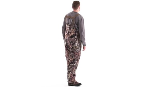 Guide Gear Men's Steadfast Waterproof Hunting Bibs 150 Gram Thinsulate Platinum with X-Static 360 View - image 4 from the video