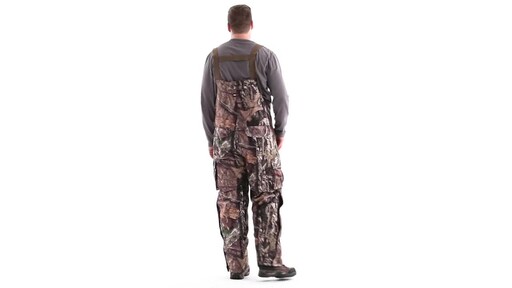 Guide Gear Men's Steadfast Waterproof Hunting Bibs 150 Gram Thinsulate Platinum with X-Static 360 View - image 5 from the video