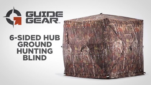 Guide Gear 6-Sided Hub Ground Hunting Blind - image 1 from the video