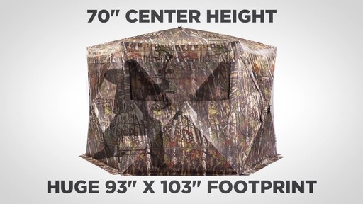 Guide Gear 6-Sided Hub Ground Hunting Blind - image 3 from the video