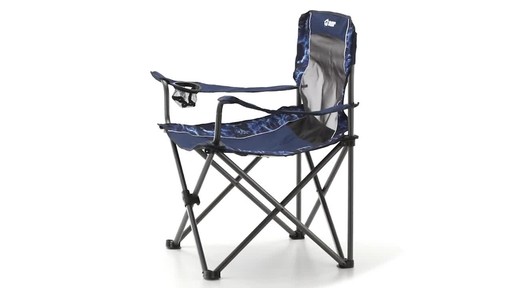 Guide Gear Oversized Quad Camping Chair 500-lb. Capacity Mossy Oak Elements Agua - image 6 from the video
