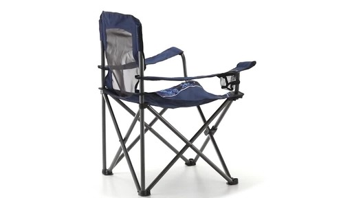 Guide Gear Oversized Quad Camping Chair 500-lb. Capacity Mossy Oak Elements Agua - image 9 from the video